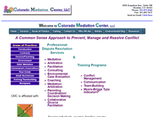 Tablet Screenshot of coloradomediationcenter.com